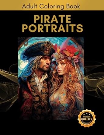Amazon.com: Pirate Portraits - Adult Coloring Book: 50 Photo-Realistic ...