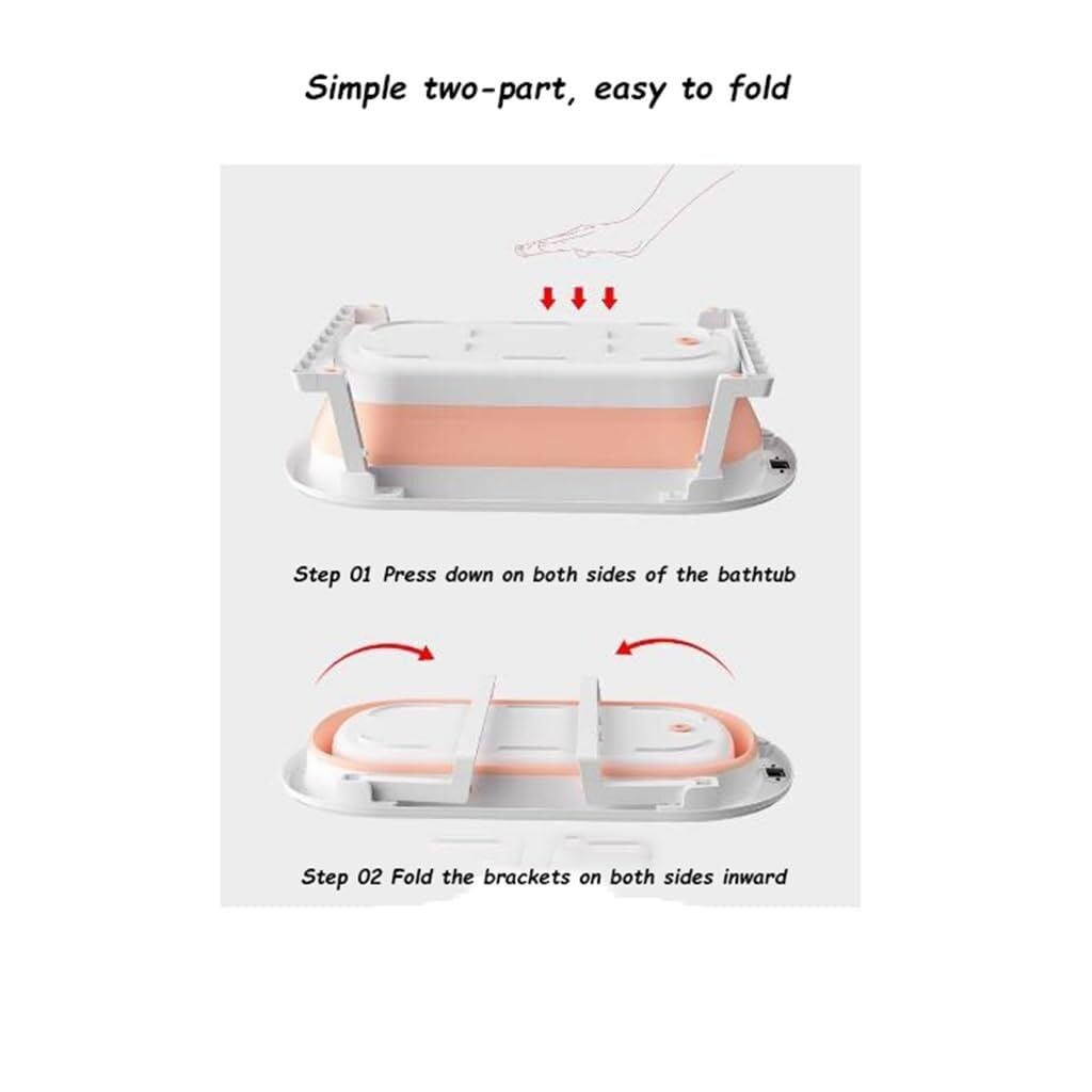 Vasca da bagno pieghevole per animali domestici con foro di scarico, lavabo portatile per cani e gatti, facile da riporre e pulire, ideale per fare il bagno a casa o all'aperto