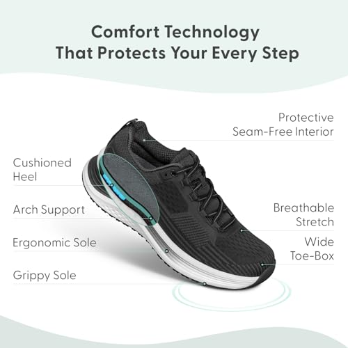 Orthofeet Women's Orthopedic Relay Running Shoe for Foot Pain Relief3