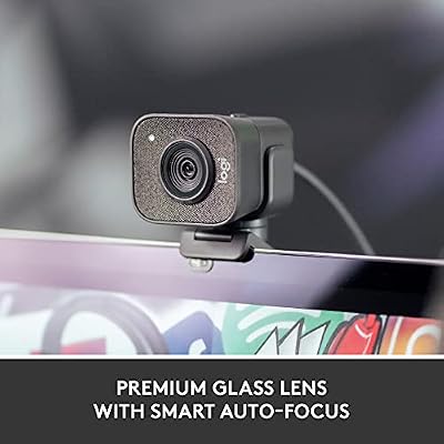 Logitech StreamCam Premium Webcam for Streaming and Content Creation, Full HD 1080p 60 fps, Works with Microsoft Teams, Google Meet, Zoom, Nintendo Switch 2s new GameChat mode, for PC/Mac Graphite