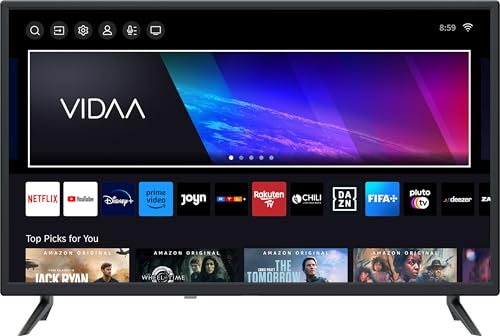 JTC 32” HD SMART TV Slim Type VIDAA Betriebssystem und Triple Tuner