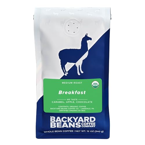Backyard Beans Coffee Breakfast Blend, Orgánico, Molido, 340g