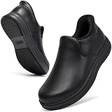 [SOARHOPE] 立ったまま履ける コックシューズ キッチンシューズ スリッポン 脱ぎ履きしやすい 防水 耐油 ハイグリップ 滑らない メンズ レディース 厨房靴 厨房用 調理靴 4e 幅広 軽量 飲食店 調理場 黒