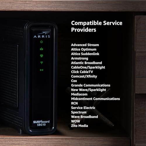 ARRIS (SBG10-RB) - Modem Router Combo - DOCSIS 3.0 16 x 4 Gigabit & AC1600 WiFi, [Check with your provider for compatibility]400 Mbps Max Internet Speeds - Renewed - image 7