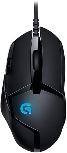 Logitech G402 Hyperion Fury USB Wired Gaming Mouse, 4,000 DPI, Lightweight, 8 Programmable Buttons, Compatible for PC/Mac – Black