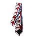VAFZASC Ties for Men Boys Wedding Dance Prom, Fashion Skinny Neck Tie Red Line Baseball American Flag