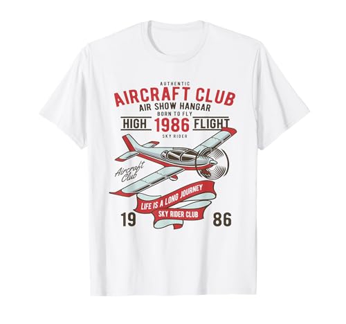 Aircraft Club, aereo da pilota, regalo per uomini, donne e bambini Maglietta