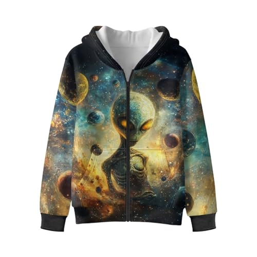 Zipper Up Hooded Sweatshirt for Boys 6-16Y Warm Fleece Lined Hoodies Long Sleeve Winter Jackets Sports Coat4