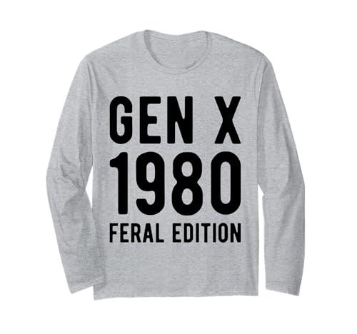 Generación X 1980 Born Feral Edition Gen X Manga Larga
