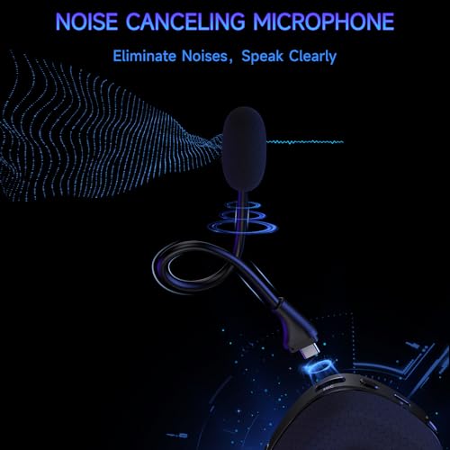 2.4GHz Wireless Gaming Headset for PS5, PC, PS4, Nintendo Switch, Bluetooth 5.2 Gaming Headphones with Microphone Noise Canceling, 45H Battery, 3.5mm Wired Mode for Xbox Series - Black - Image 3