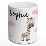 WUNDERSCHÖNE SPARDOSE: Die liebevoll gestaltete Spardose aus Keramik ist ein wundervolles Geschenk oder perfekt für das erste Taschengeld.