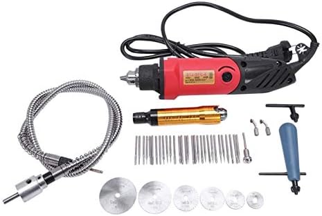 Us Plug,240W Engraver Electric Mini Drill Diy Drill Style New Electric Drill Engraving Pen Grinder Rotary Tool Mini-Mill Grind - (Color: Red)