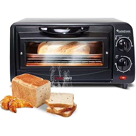 TurboTronic Mini-Backofen mit Doppelverglasung, elektrischer Grillofen Cover