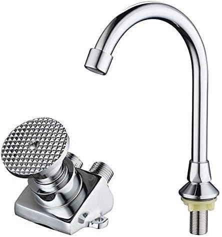 Robinet à pédale tout bronze simple eau froide pour laboratoire Taille C