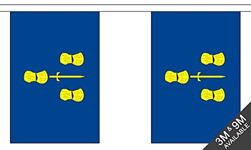 Flagtex Cheshire Fabric Bunting – 9m with 30 Flags – Premium Indoor & Outdoor Decoration — image 1
