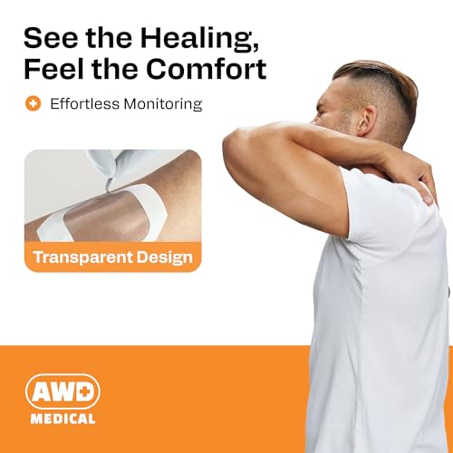 Awd Medical Awd Transparent Film Dressing - Waterproof Transparent Wound Bandage, Adhesive Film Dressing Tape thumb #5