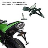 07 08 zx6r exhaust valve verstellbar | schwarz | inkl. Reflektorhalter. Kawasaki ZX-6R 600 P Ninja ZX600P 07-08