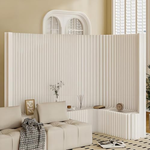 ASerZenith Biombo Portátil, Biombo De Papel Plegable, Mampara Interior para Hoteles, Oficinas Y Tiendas De Ropa. Diseño Retráctil Y Grueso.,L200*W43*H180Cm