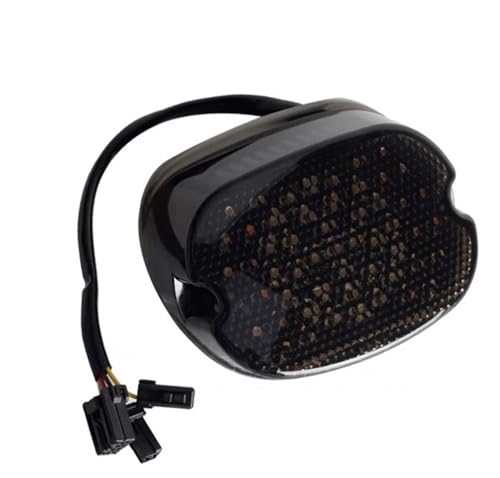 Evita multas con la luz trasera de frenos humo y luces matrícula para Electra Glide
