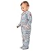 Emelivor Nautical Seagull Starfish Baby Newborn One-Piece Pajamas Infant Footed Pjs with Zipper for Girls Boys