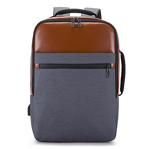 Sac à dos grande capacité pour homme avec chargeur USB intégré coloris gris