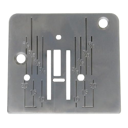 Placa de Agujas 744004001 La Canilla Compatible con Modelos de Máquinas de Coser Alfa, Elna, Bernette, Janome, Husvqarna, PFAFF y Más