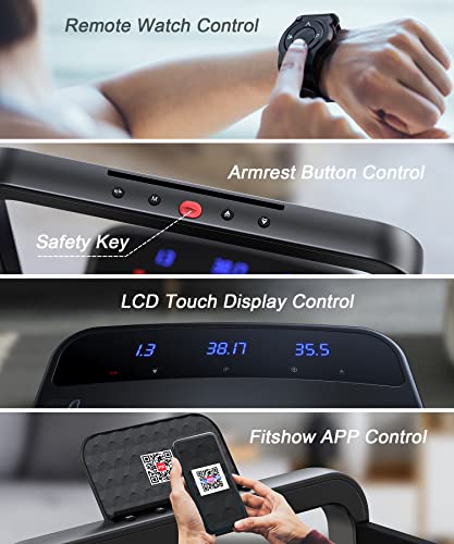 Ancheer Under Desk Treadmill With Desk 3 In 1 Walking Pad Treadmill With Remote Electric Portable Treadmill With Lcd Touch Display - With Remote, App Control & 12 Preset Programs #TOP4