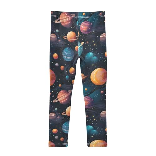 Kids High Waist Space Planets Leggings for Toddler Girls 4T 202b28252
