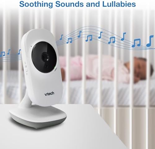 VTech VM819 Baby Monitor, 2.8” Screen, Night Vision, 2-Way Audio, Temperature Sensor and Lullabies, Secure Transmission No WiFi — view 6