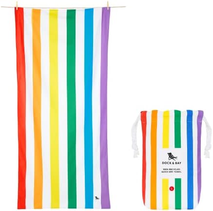 Dock & Bay Beach Towel - Quick Dry, Sand Free - Compact, Lightwei...