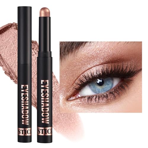 Eyeshadow Stick，Glitter and Matte Eyeshadow，Creme Lidschatten，Waterproof，Glitzerndes Augen-Make-up Kreieren（#10）