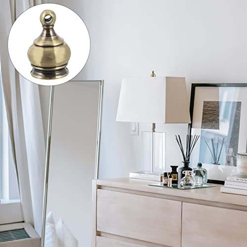Image of LABRIMP Harps, M Decorations Golden Top Pipe and Shade, Remates Lamps Antique Supplies Light Knob Accessories for Table Lampshade Tops Bronzing Decorative Riser Holder Alloy