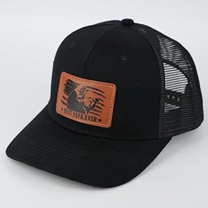 Mens Hat Gifts for Grandpa Papa Gifts for Fathers Day Christmas Birthday Trucker Hat Leather Pattern Baseball Cap