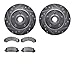 Dynamic Friction Company Front Brake Rotors-Drilled and Slotted-Silver with Ultimate Duty Performance Brake Pads 7402-54021