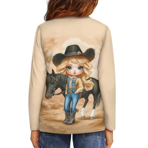 Image of Uourmeti Teens Girls Long Sleeve T Shirts Fall Outfits Boys Active Sportswear Running Tops