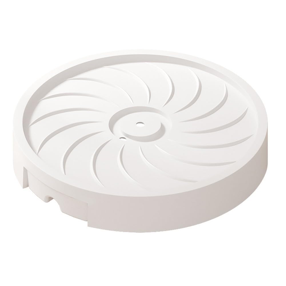 Support de plante avec roues cachées lot de 2 plateau de drainage extérieur blanc