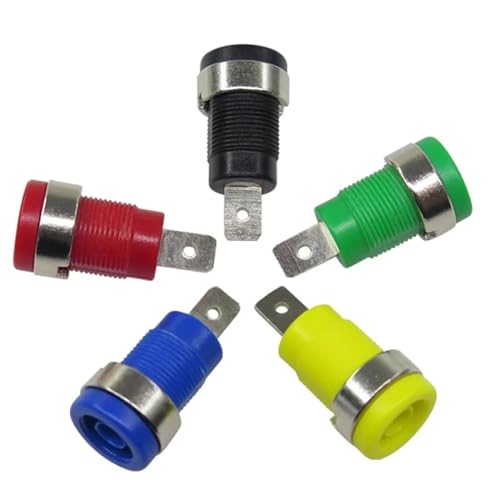 Terminal banana hembra 4mm aislado chasis conector panel 40 uds 3