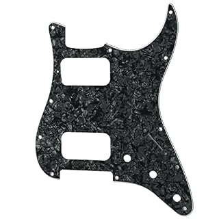 Musiclily Pro 11 Trous Round Corner HH Pickguard Strat 2 Humbuckers Plaque de Protection pour Guitare électrique… - Les Beatles, Paul McCartney, John Lennon, RIngo Starr, George Harrison