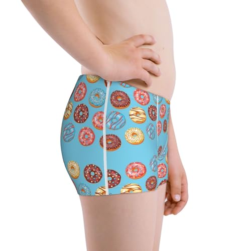 Boys' Cotton Boxer Brief Soft Underwear-Cute Donut2