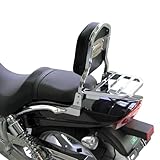 CONFORT OPTIMAL POUR LE PASSAGER : Dossier ergonomique avec coussin haute résilience et housse en sky (imitation cuir), résistant aux intempéries