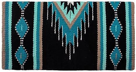 HUMAYL Saddlery Saddle Pad/Blanket for Horses Western Show Horse Saddle Blanket New Zealand Design Handmade Wool Saddle Blanket Top Wool Saddle Pad Regular Size : 34" L x 36" W x 1" inches PAD0191