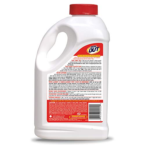 Iron OUT Rust Stain Remover Powder & Spray Gel Rust Stain Remover, Remove and Prevent Rust Stains in Bathrooms, Kitchens, Appliances, Laundry, and Outdoors