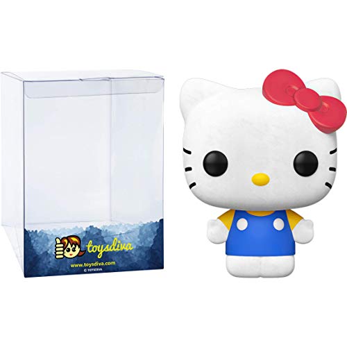 H E L L O Kitty - Flocked [Classic]: P O P ! Vinyl Figurine Bundle With 1 Compatible 'Toysdiva' Graphic Protector (030-44305 - B)