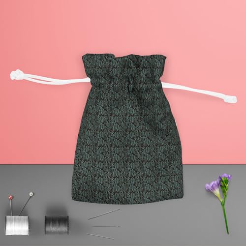 Image of ArtzFolio Autumn Leaf D5 | Pouch Wrist Potli Bag | Bag for Weddings & Casual Parties