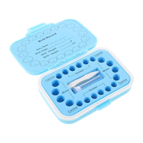 KOMBIUDA First Tooth Keepsake Box Tooth Holder for Boys and Girls Baby Teeth Collection Box