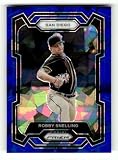 2024 Panini Prizm Blue Ice Prizm #80 Robby Snelling San Diego Padres Baseball Trading Card