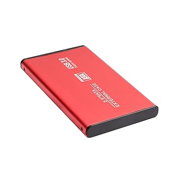 Homgee 2.5'' USB 3.0 External Hard Drive Portable D High Transmitting Speed Plug&Play for Desktop/Laptop (1TB) Red