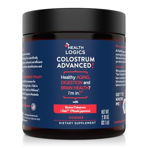 Health Logics Colostrum Advanced | Colostrum Powder Supplement, 25% IgG