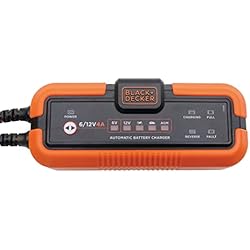 Cargador De Baterias Para Carro Black And Decker Black and Decker BXAE00022 Cargador y Mantenedor de Batería Moto Coche 6-12V 120Ah hasta 4 Amp
