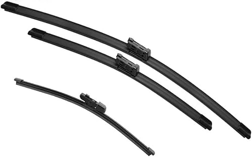 liufangfc Wiper Blades Front & Rear for MK6 AW BZ 2018-2023 26"+18"+11",Windscreen Wipers Hybrid – Lasts 2 Years, Silent & Streak-Free – 5-Min DIY Install